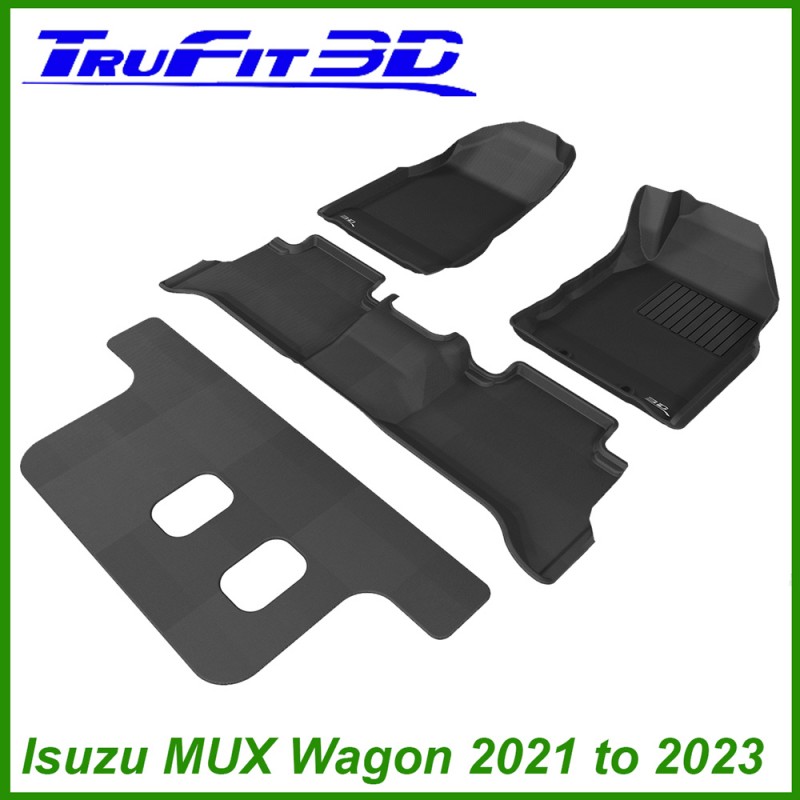 ISUZU MU-X Wagon 2021 - Onwards 3 Rows 3D Kagu CARPET