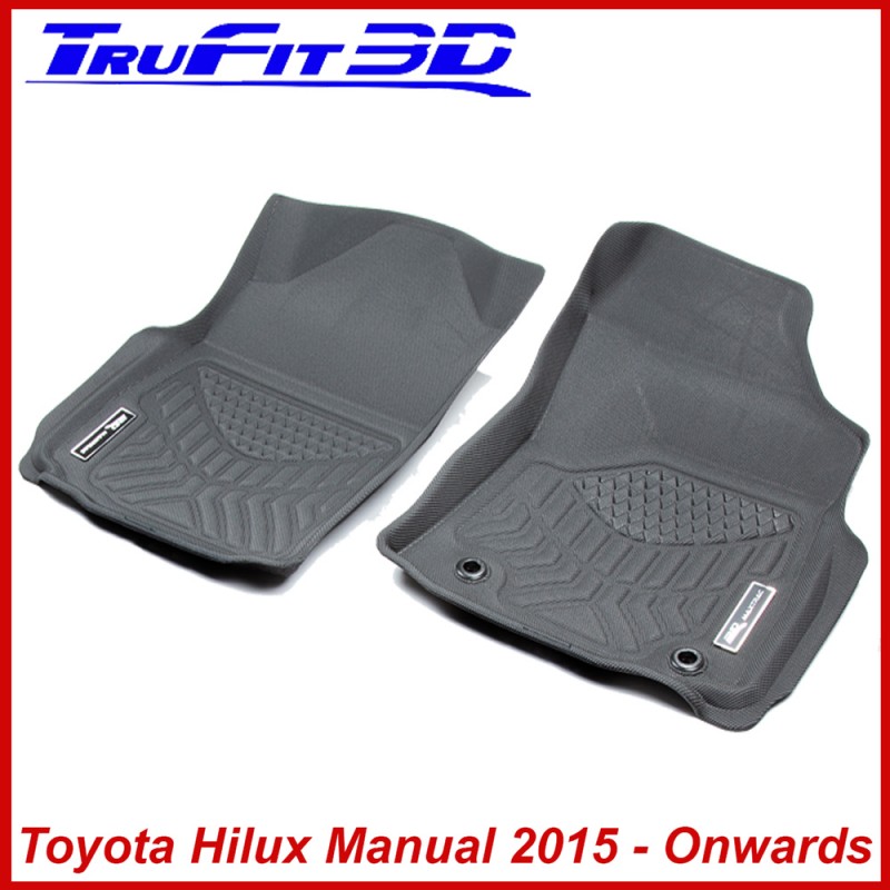 Toyota Hilux MANUAL 2015 - Onwards Front Pair 3D MAXTRAC RUBBER