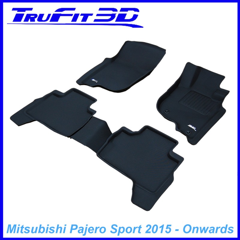 Mitsubishi Pajero Sport 2015 - Onwards 3D KAGU RUBBER Front & Rear