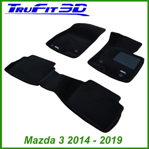 3D MAXpider 2014-2019 Mazda Mazda3/Mazda6 Kagu 1st Row Floormat - Tan main image 0
