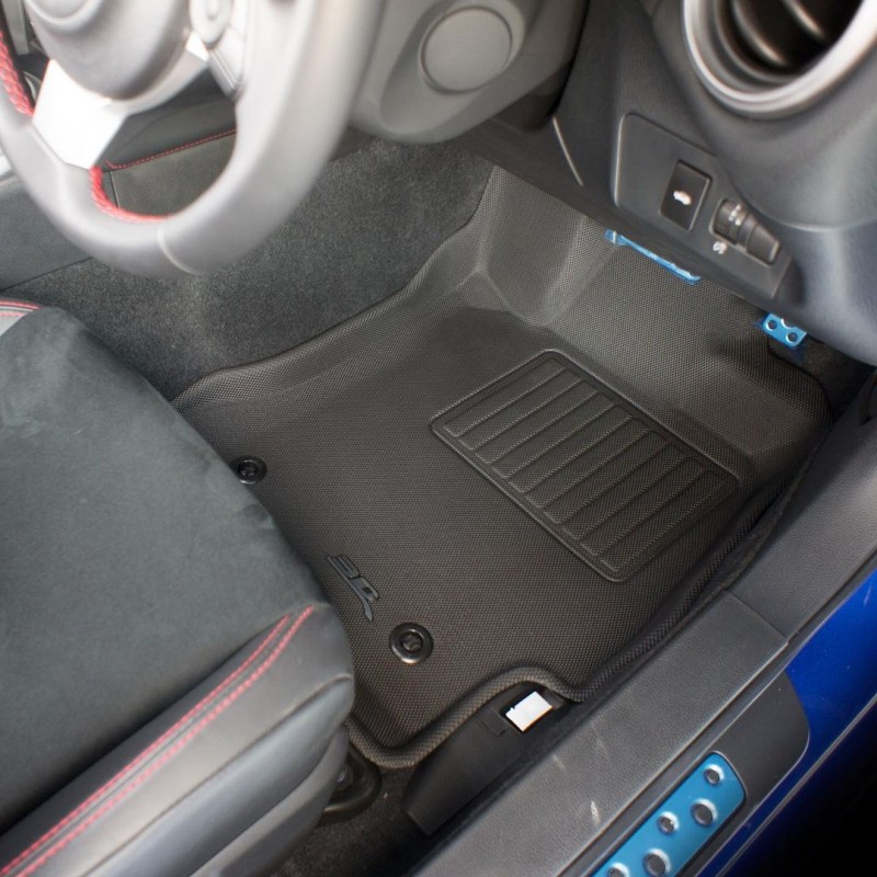 Toyota 86 2012 2021 Auto Transmission Front & Rear 3D Kagu Rubber KAGU BLACK RUBBER TruFit