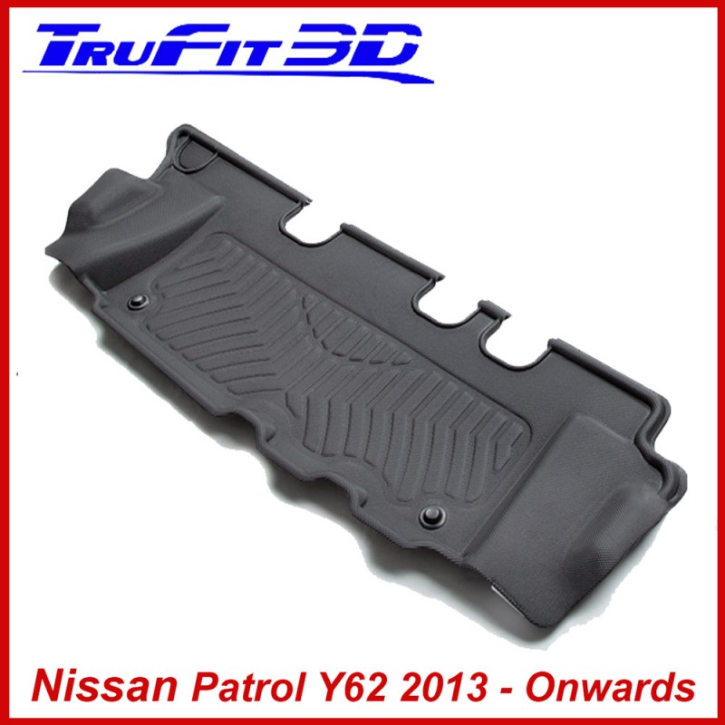 Nissan Patrol Y62 2013 - Onwards - 3Rd Row Only 3D MAXTRAC RUBBER