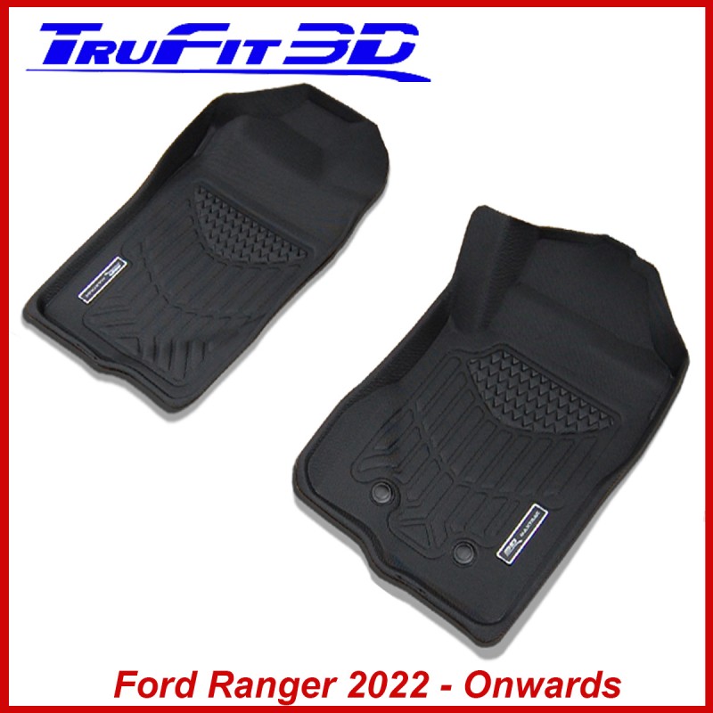 Ford Ranger / Raptor (Next Gen) 2022 - Onwards - Front Pair 3D Maxtrac Rubber Mats