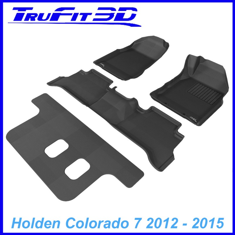 Holden Colorado 7 Wagon 2012 - 2015 3-Row Set Kagu Rubber