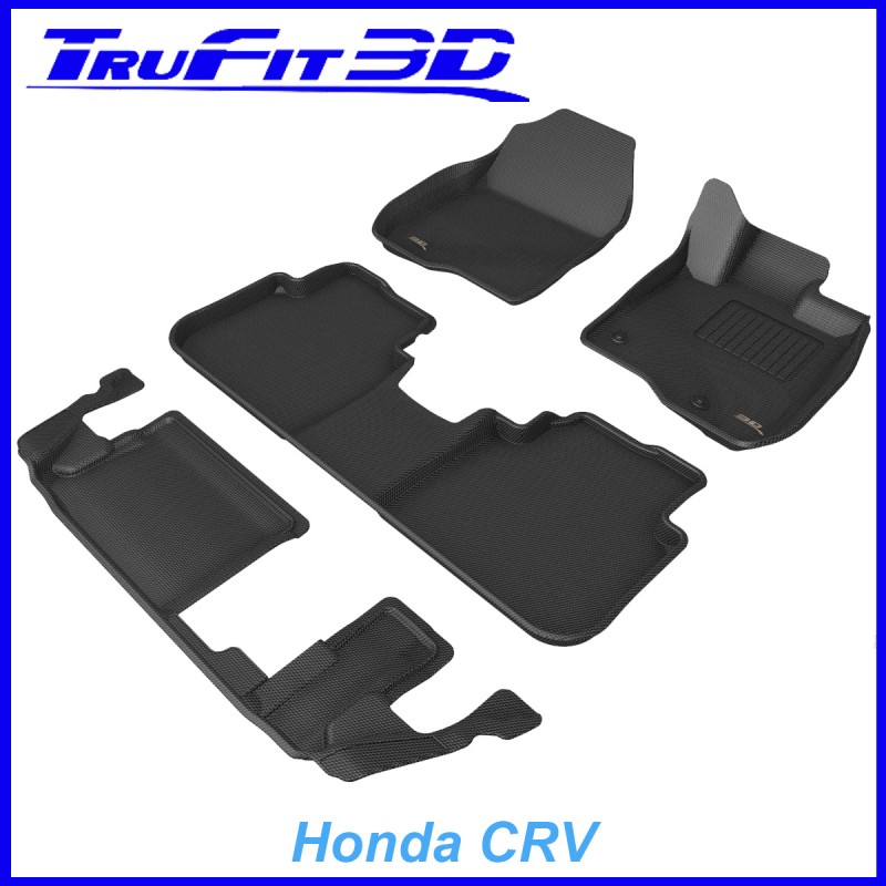 Honda CRV 2023 - Onwards 7 Seater - 3 Row Set - 3D Kagu Rubber Mats
