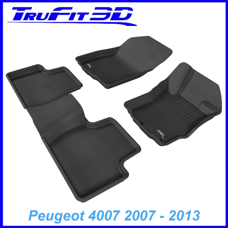 Peugeot 4008 2012 - 2017 Front & Rear 3D Kagu Rubber 