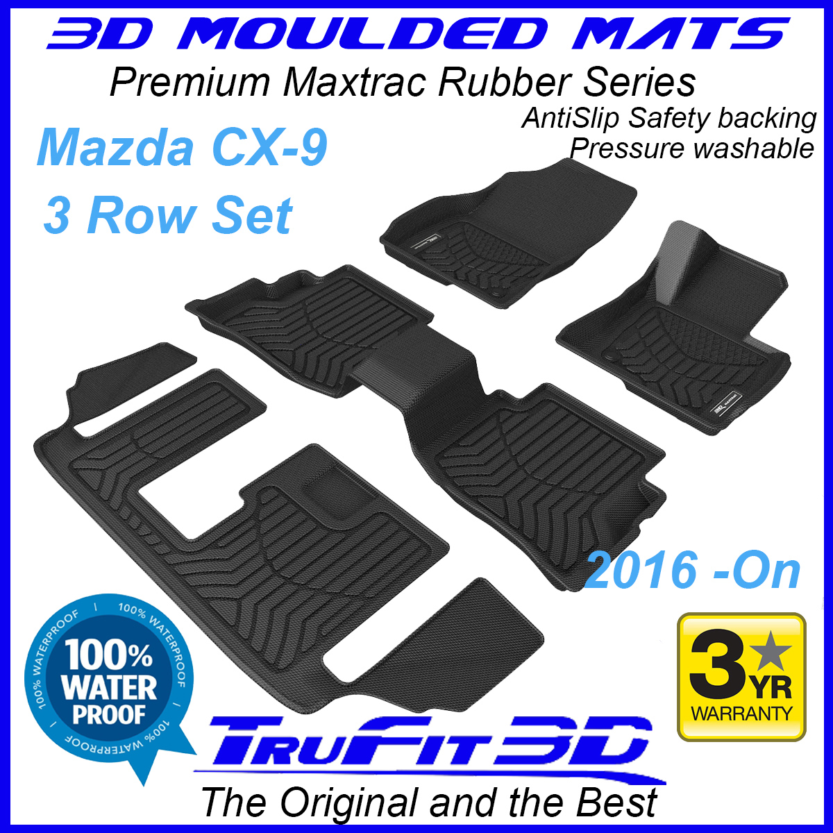 3D FLOOR MATS for mazda cx9