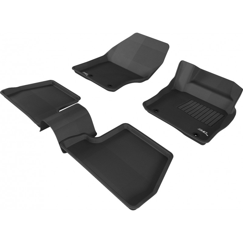 thumbnail image 2 of Autohai 3D All-Weather TPE Floor Mats For 2012-2018 Ford Focus - Front & Rear, Black, Custom Fit 2 of 5