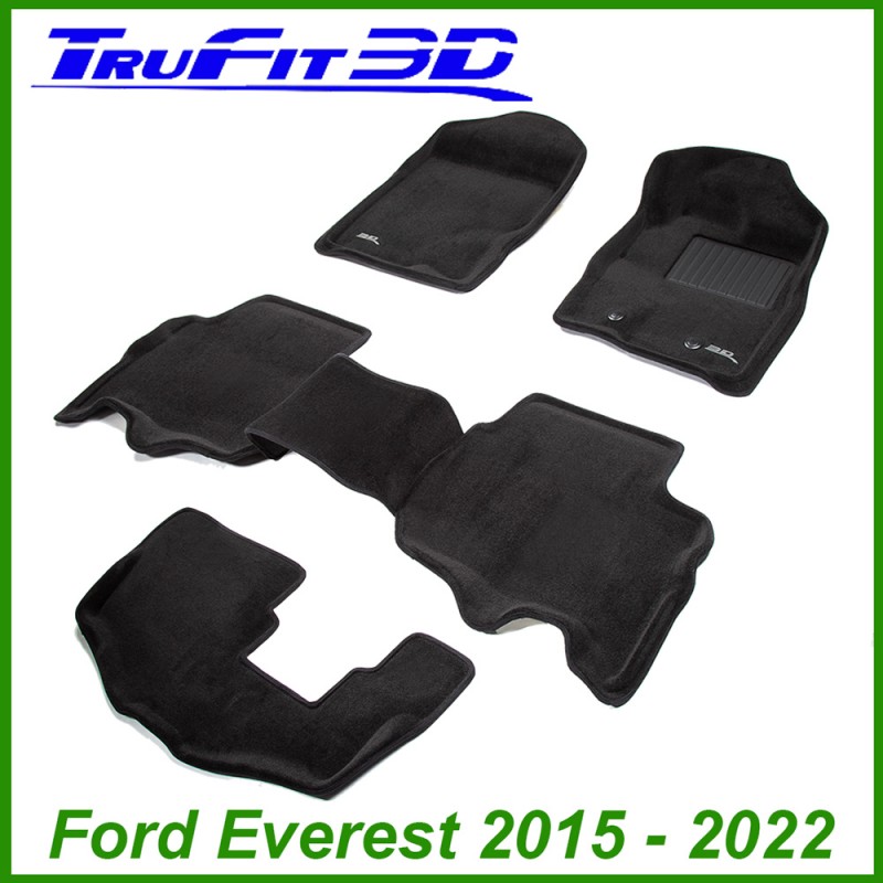 Ford Everest 2015 - 2021 3D Kagu CARPET [3 Rows Set]